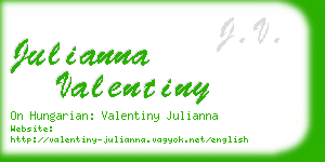 julianna valentiny business card